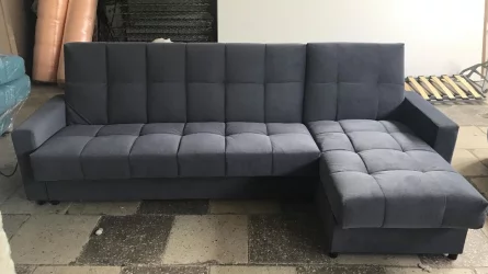 Оттоманка Эльбрус с оттоманкой и подлокотниками на пружинном блоке