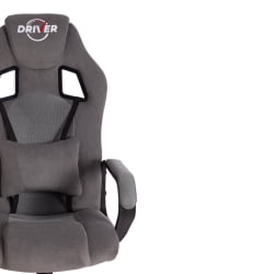 Кресло ДРИВЕР (22) флок/ткань, серый/серый, 29/ТВ-12 / DRIVER 29/TW-12