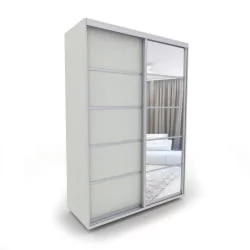 Шкаф-купе 2-х дверный Акцент-Квадро Д 1000х600 Выбеленное дерево