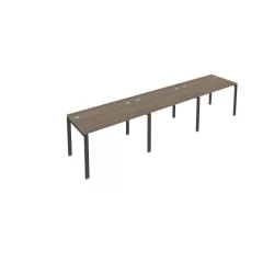 Рабочая станция на 3 раб.места Метал Сйстем Б.СМ-3.2 Вяз/Антрацит / Metal System