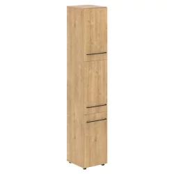 Шкаф колонка с глухой средней дверью ЛОФТИС ЛХC 40.8 Дуб Бофорд / LOFTIS LHC