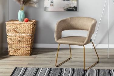 Кресло Hugs К beige/Линк золото