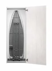Узкий шкаф в прихожую Iron Slim Print (правый) Беленый дуб