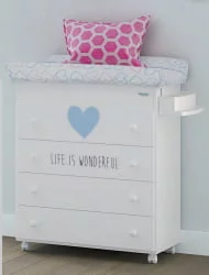 Комод Micuna Wonderful пеленальный B-970 white/blue