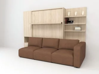 Шкаф-диван-кровать Смарт 1 правый 3-в-1 1400 Венге