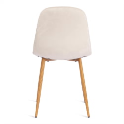 Кухонный стул BREEZE (mod. 4724) вельвет/металл, 44 х 53 х 87 см, Light beige (светло-бежевый) HLR1 / натуральный