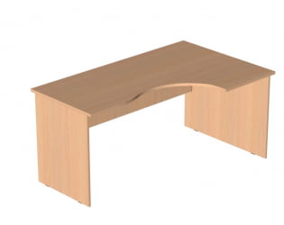 Стол компьютерный угловой Р.СКУ-16 (правый) Дуб Молочный