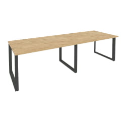Стол переговорный (2 столешницы) ONIX O.MO-PRG-2.3 Тиквуд Светлый/Антрацит
