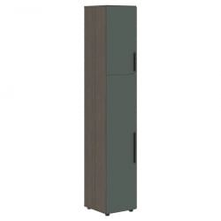 Шкаф-колонка с глухими малыми и средними дверьми (левый) VELION VHCS 40.3 L Нефрит Дуб Сильвер