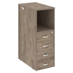 Тумба 4 ящика проходная, средняя ONIX O.R-TV-4 Тиквуд Темный