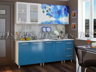 Кухня 2,0 м Люкс Лазурь