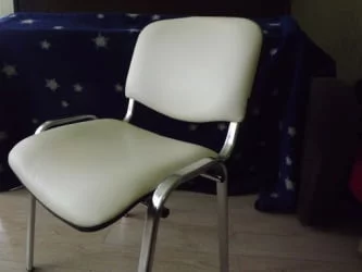 Стул для посетителей Iso CF-001 хром кожзам Бежевый