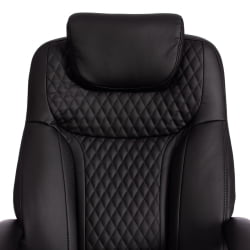 Кресло офисное Trust (max) кож/зам, черный/черный стеганный/черный, 36-6/36-6/36-6/06