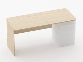 Стол прямой под встроенную тумбу Glassy 1.101.16Пр Туя