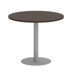 Стол журнальный круглый HOME OFFICE VR.SP-5-90.1 Венге Цаво/Серый металл