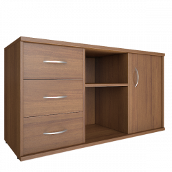 Тумба под оргтехнику сервисная Riva А.МТ-2 Орех Гварнери