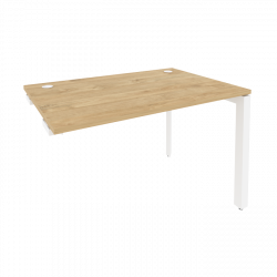 Стол-приставка на П-образном м/к к опорным элементам ONIX O.MP-SPR-2.8 Тиквуд Светлый/Белый