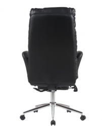 Кресло руководителя ТопЧаирс Солид с оттоманкой черный / TopChairs Solid