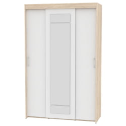 Шкаф-купе Т-3-230х145х60-М(ДСС-Белый-9) / T-3-230х145х60-M(ДСС-Белый-9)