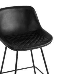 Стул полубарный Деймон (ПБ) экокожа Черный