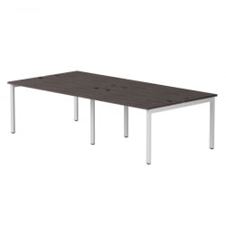 Бенч-система на 4 места на металлокаркасе, опоры 45 гр Everprof EVO 254S016 (2760) Дуб Пасадена Белый