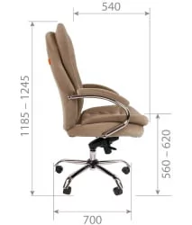 Кресло руководителя CHAIRMAN 795 HOME Темно-бежевый