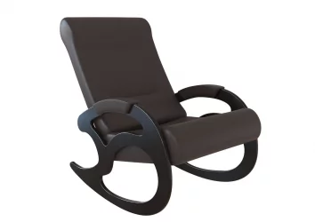 Кресло-качалка Кемпинг Вилла экокожа Венге