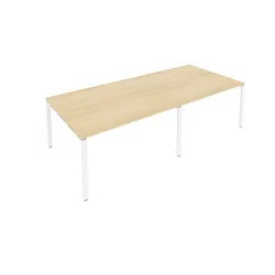 Переговорный стол (2 столешницы) Metal System Б.ПРГ-2.3 Акация/Белый