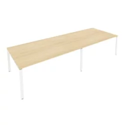 Переговорный стол (2 столешницы) Metal System Б.ПРГ-2.5 Акация/Белый