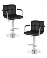 Стул барный DOBRIN KRUGER ARM (черный) 2 шт