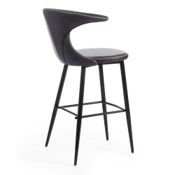 Барный стул FLAIR BAR (mod. 9018) экокожа/металл, 60 х 56 х 106 см , серый 22/черный