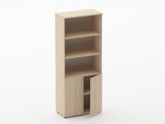 Шкаф высокий полуоткрытый Glassy 6.19.121 Дуб молочный