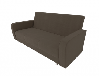 Диван Кристина (Большой диван) (Berhouse) Цвет фасада: Коричневый Велюто 23; Тип: Прямой; Материал фасада: Металл/Велюр