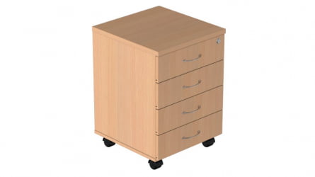 Тумба подкатная с замком Р.Т-4 ЗЦ Дуб Сонома светлый