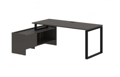 Стол с тумбой EDIS EQCT 19814 Мокко Черный