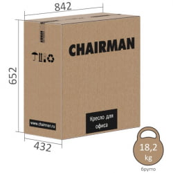 Офисное кресло CHAIRMAN HOME 401 Темно-серый