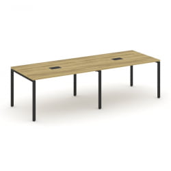 Стол переговорный (2 столешницы) CONCEPT CN.PRG-023 Дуб Винченцо Черный