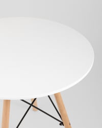 Детский стол Eames DSW белый, ножки массив бука