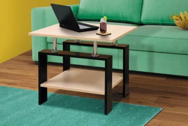 Стол в гостиную журнальный №6 Венге/Дуб молочный