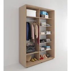 Шкаф-купе 2-х дверный Акцент-Лайт Д3 1200х600 Дуб крафт золотой