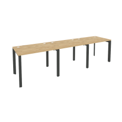 Рабочая станция на П-образном м/к ONIX O.MP-RS-3.1.7 Тиквуд Светлый/Антрацит