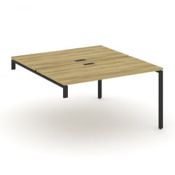 Двойной стол-надставка на опорную тумбу CONCEPT CN.DSN-003 Дуб Винченцо Черный