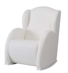 Детское кресло Micuna Wing/Flor white/white искусственная кожа