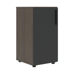 Шкаф-колонка с глухой малой дверью (левый) VELION VLCS 40.1 L Яшма черный Дуб Сильвер