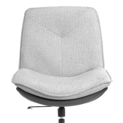 Кресло лаунж Cosmo велюр/букле (HYP)/экокожа, светло-серый/графит