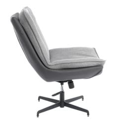 Кресло Cosmo велюр/букле/экокожа, VT shape silver/графит