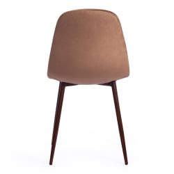 Кухонный стул BREEZE (mod. 4724) вельвет/металл, 44 х 53 х 87 см, Brown (коричневый) HLR11 / орех