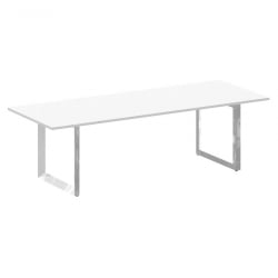 Стол переговорный на О-образном м/к ONIX DIRECT LUX M-O.MO-PRG-25 Белый бриллиант