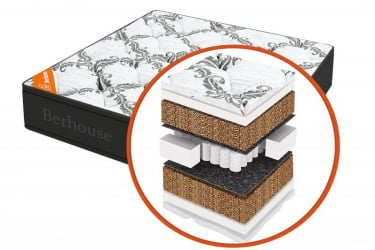 Матрас Mega кокос 30 TFK Gray Night (Berhouse) Размер: 2000х1950 мм 