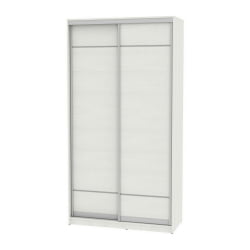 Белый шкаф-купе в прихожую B-220х120х60-2(ВД-D7D7)
